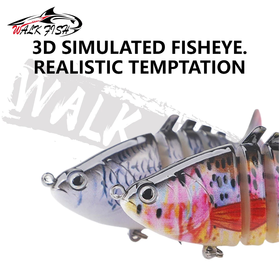 WALK FISH Swimbait segmentado luminoso para lucio y lubina - imagen 3