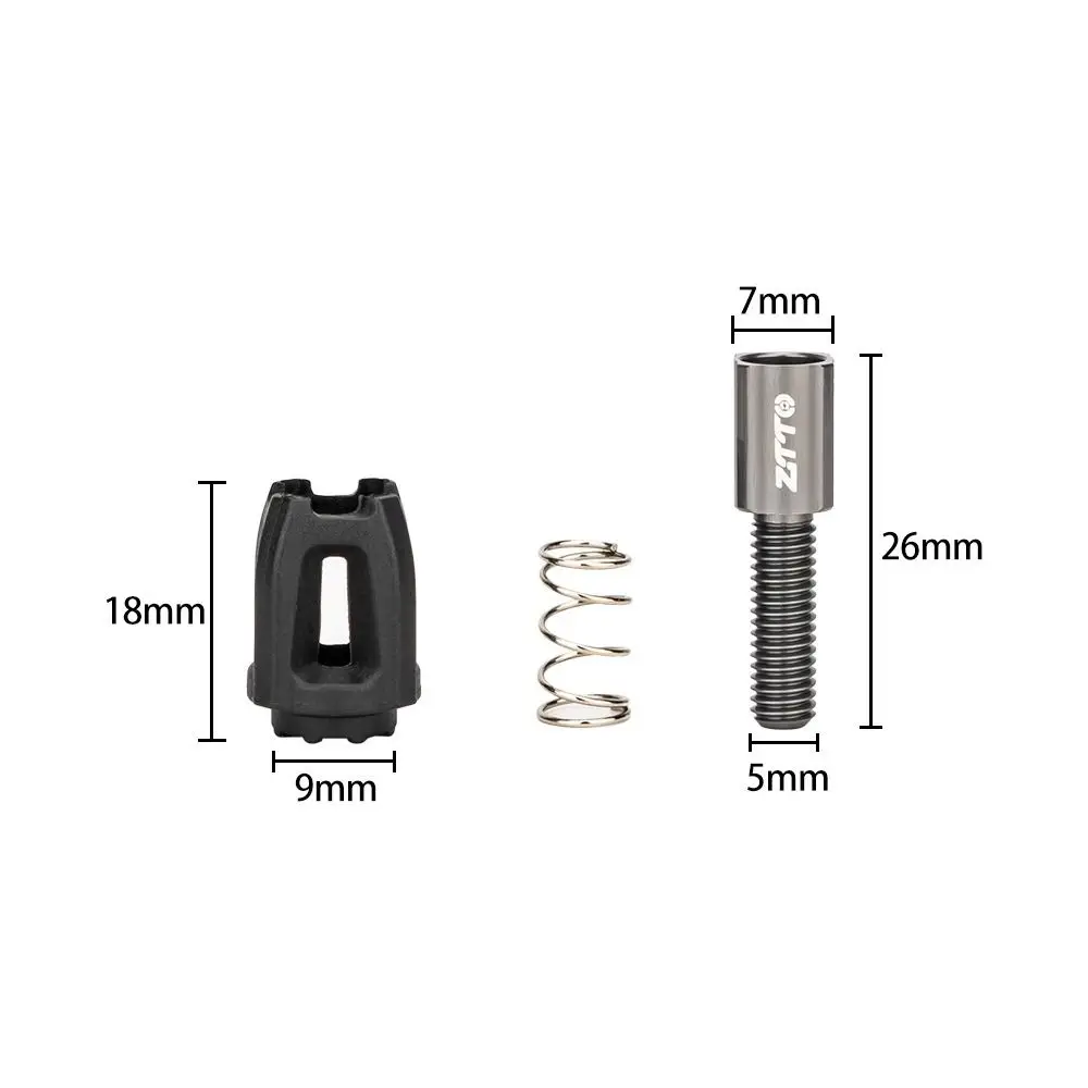 Ajustador de cable de cambio M5 de aluminio CNC para bicicleta