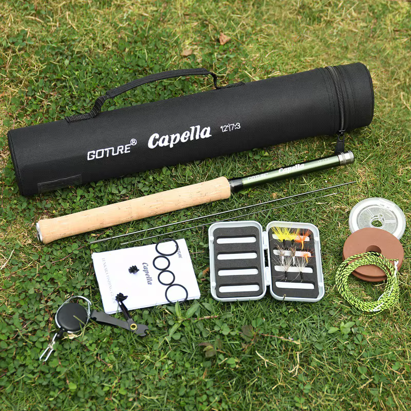 Goture Caña Telescópica Tenkara Carbón y Corcho - imagen 4