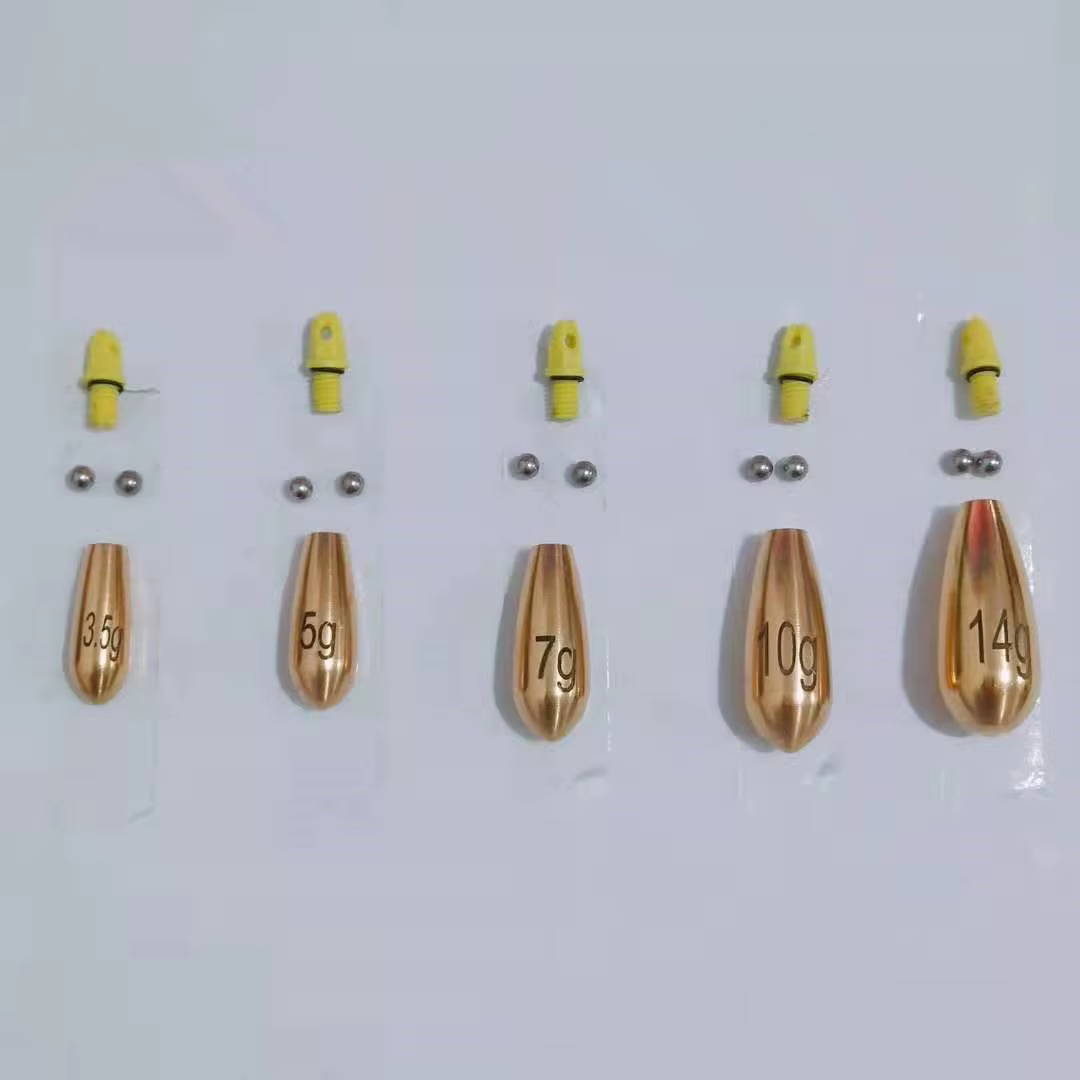 Plomo de cobre ruidoso para Texas rig 3,5-14 g pack 5 - imagen 2