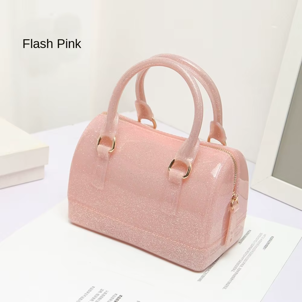 Bolso transparente de PVC con diferentes colores disponibles en oferta