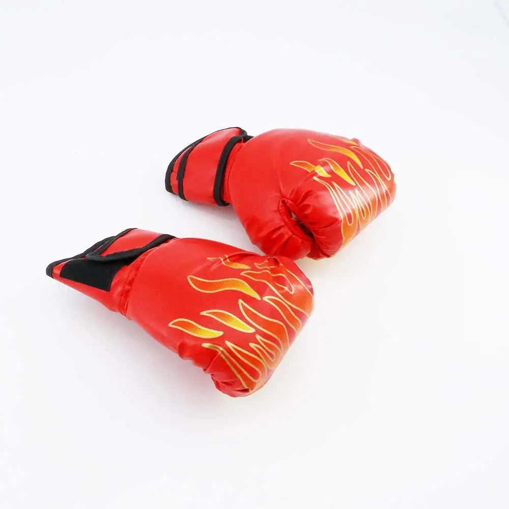 Guantes de boxeo para niños con diseño de llamas