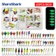 Anzuelos de pesca en hielo luminosos ShareShark para cebo en invierno
