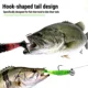 FishTrip Señuelos blandos cola en T con anzuelos dobles y púas - imagen 5