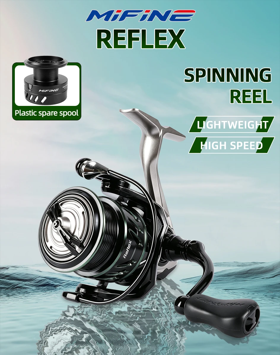 Carrete Mifine REFLEX giratorio ligero