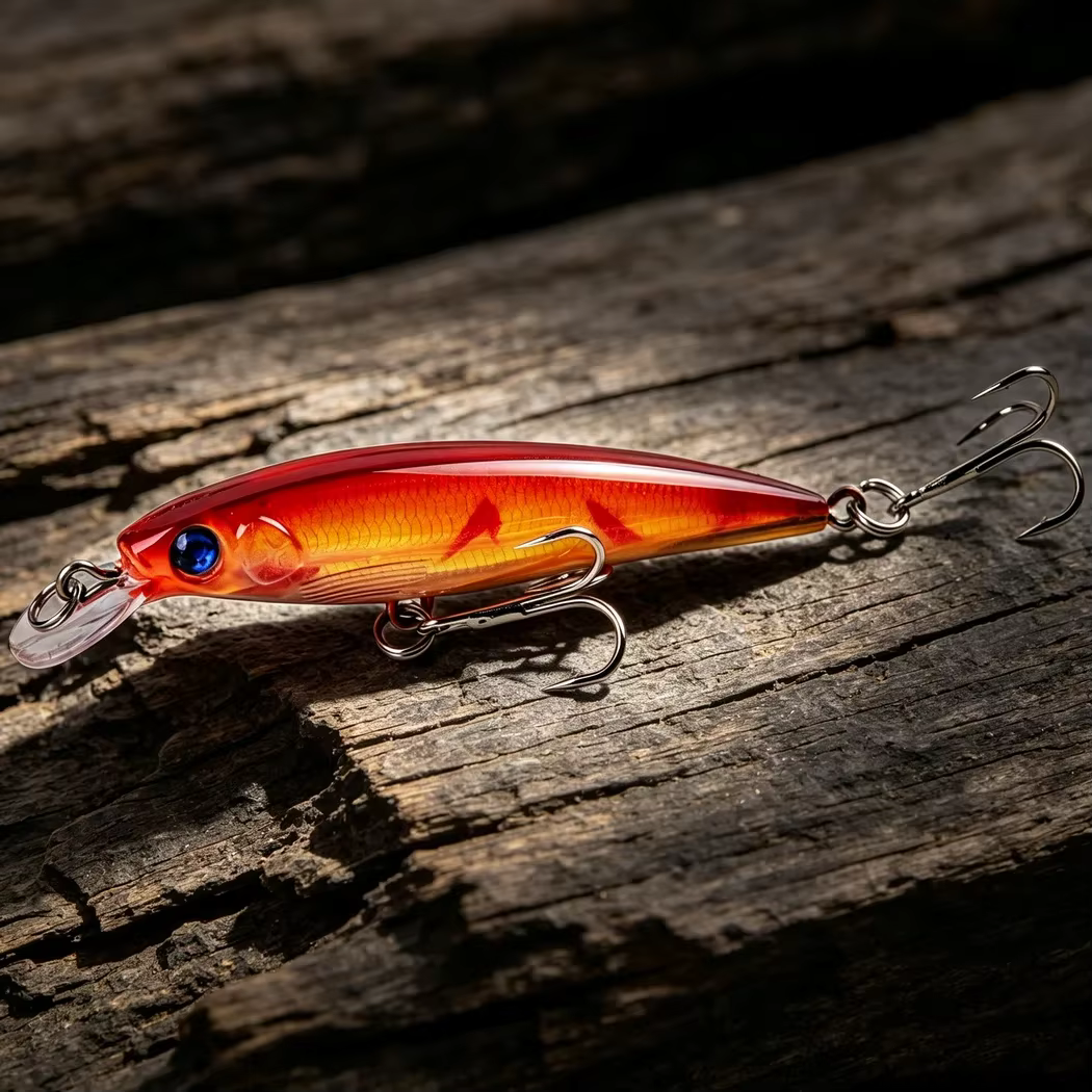 Señuelo láser tipo Minnow 9 cm - vista frontal