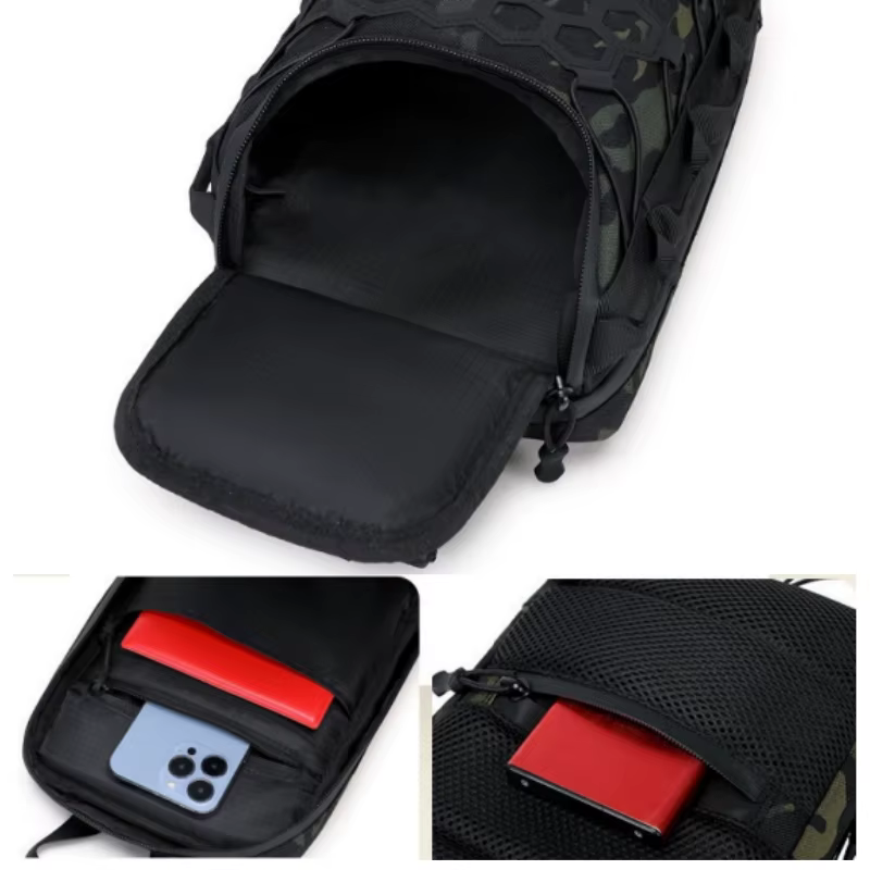 Bolsa de Pecho Táctica para Pesca – Mochila Cruzada - imagen 4