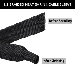 Funda termorretráctil retardante de llama para cable trenzado PET