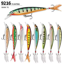 Señuelo Minnow Flotante Lance Largo Acabado Láser Depredadores