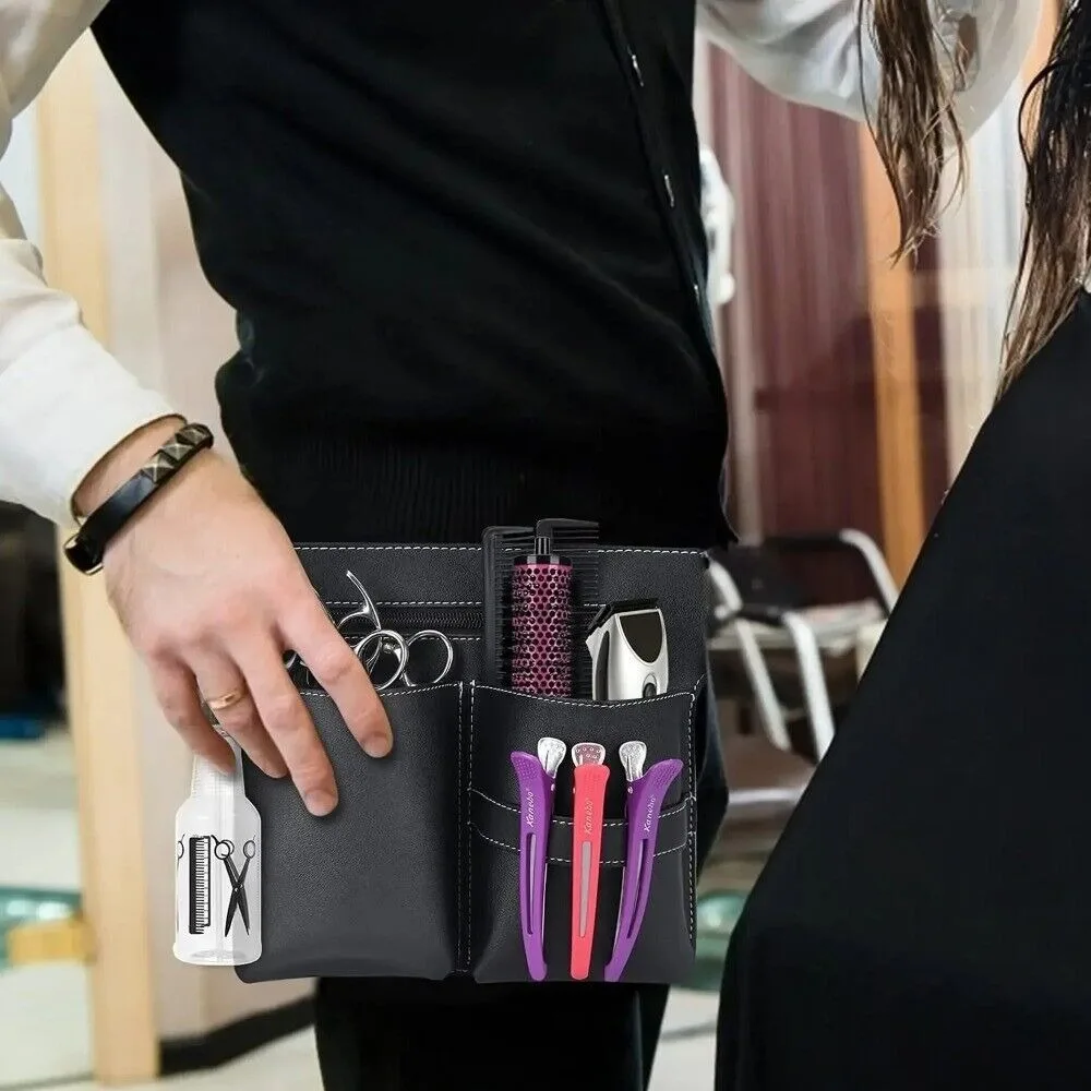 Bolsa de cuero PU portátil para herramientas de peluquería - imagen 5