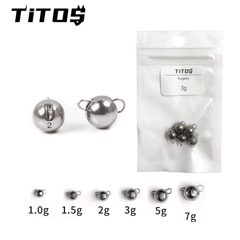 Señuelo Cheburashka de tungsteno para lubina y trucha en agua profunda