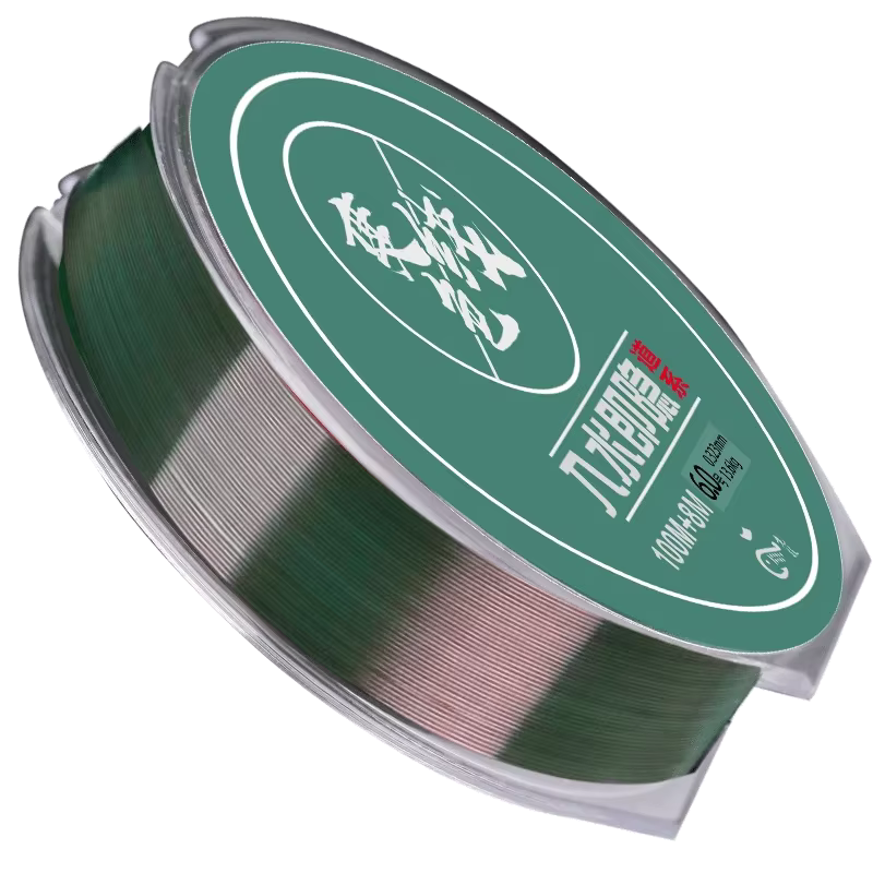 Línea de pesca nailon cambio de color suave y resistente