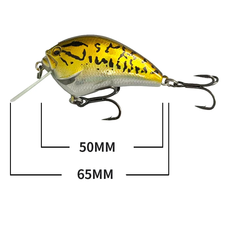 Wobbler crankbait con pala ancha flotante para lucio y lubina - imagen 3