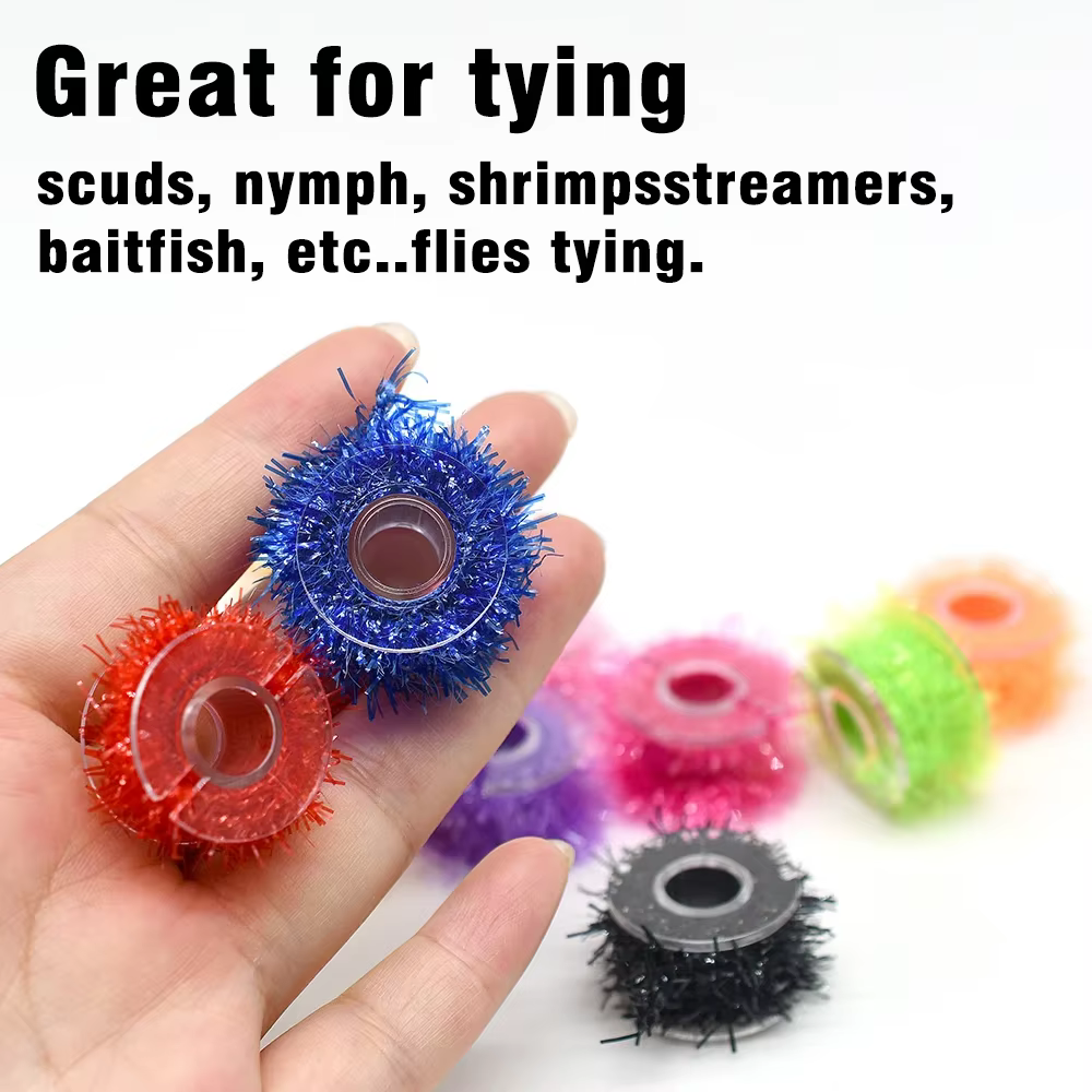Kit oropel para atar moscas – Chenille y Flash de cristal - imagen 3