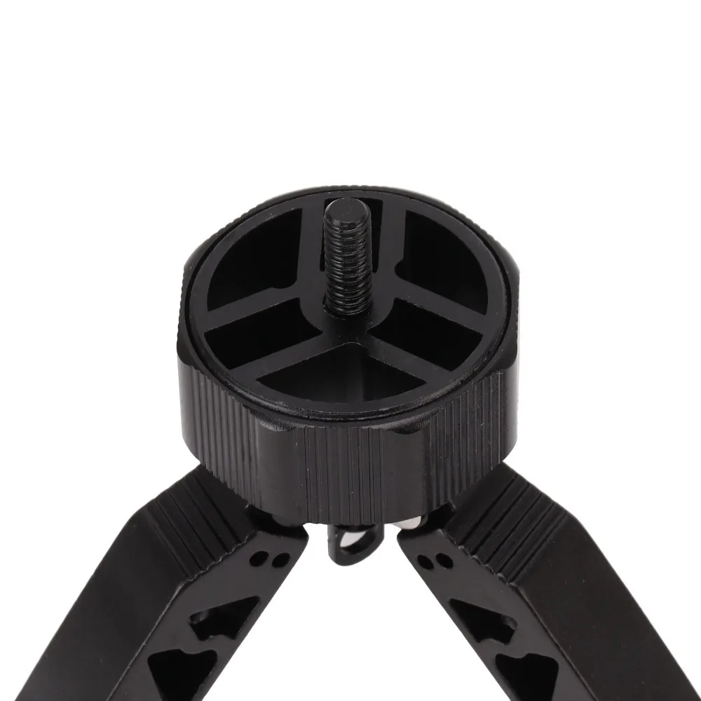 Soporte tienda aluminio negro triangular ajustable con rosca estándar - imagen 2