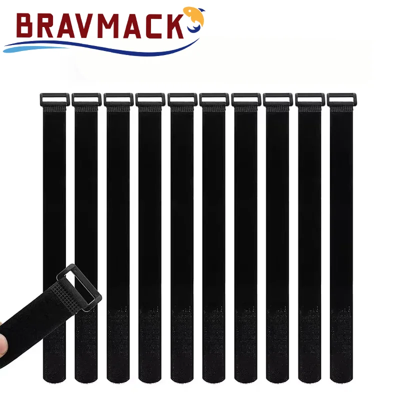 Bridas de nailon con cierre de gancho y bucle para organizar cables
