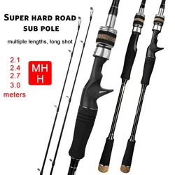 Goture Caña Spinning Casting de Carbono doble punta MH para lubina