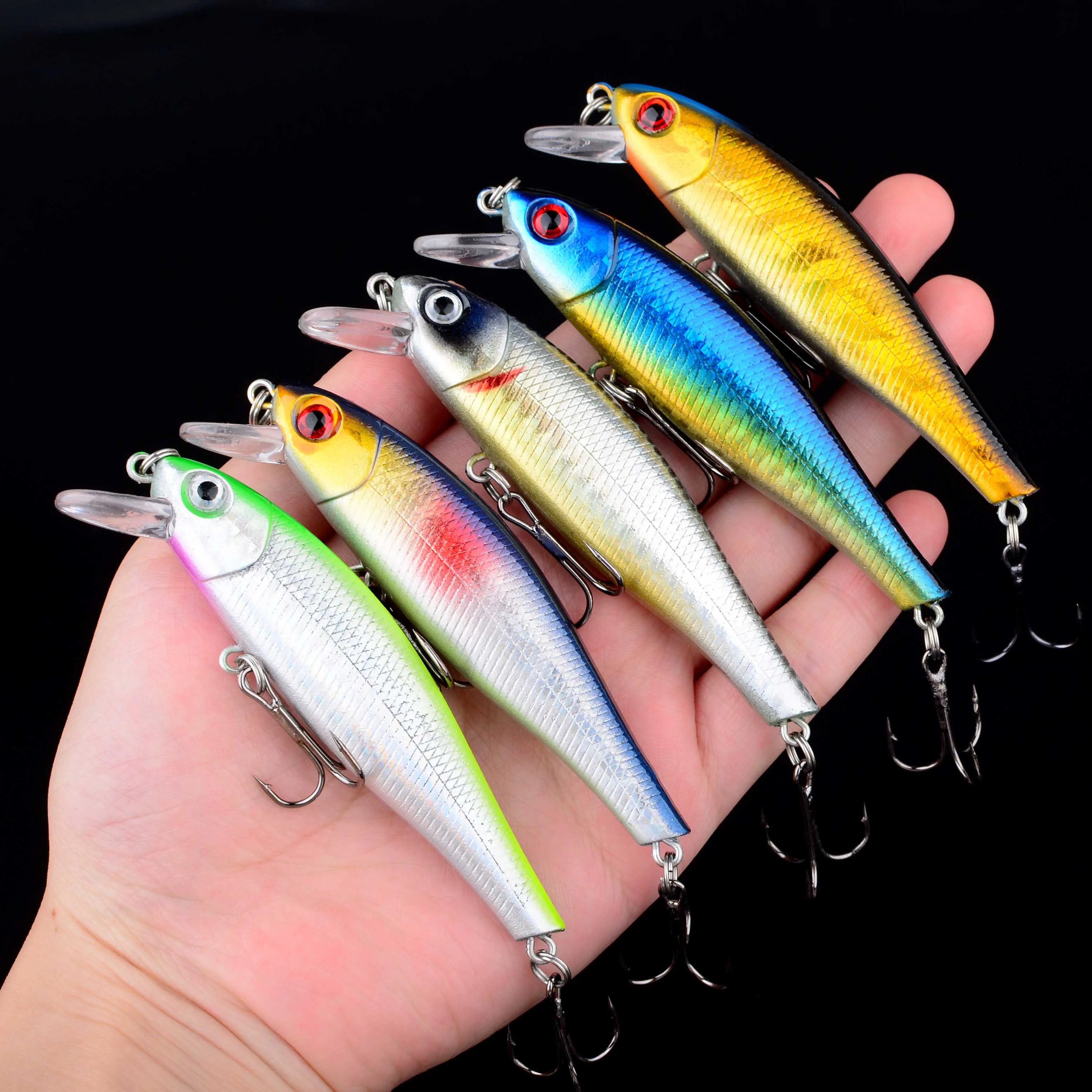 Señuelo jerkbait flotante de lance largo con anzuelo de calidad - imagen 3