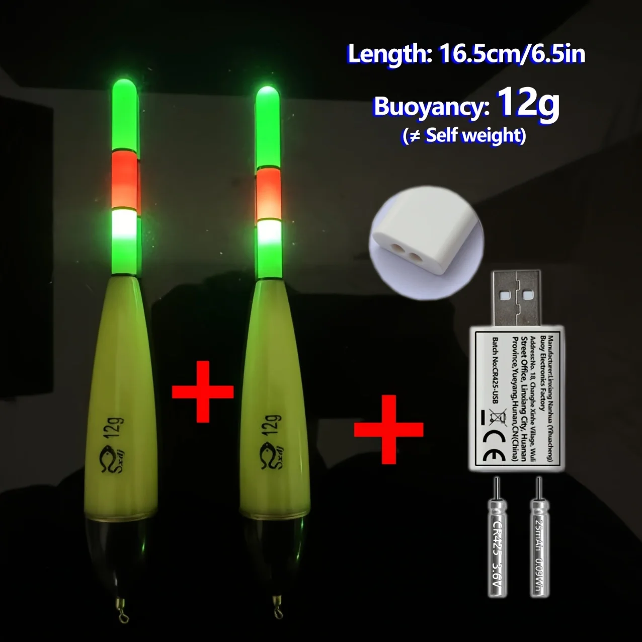 Bite Float flotador electrónico recargable con luz LED para carpa - imagen 3