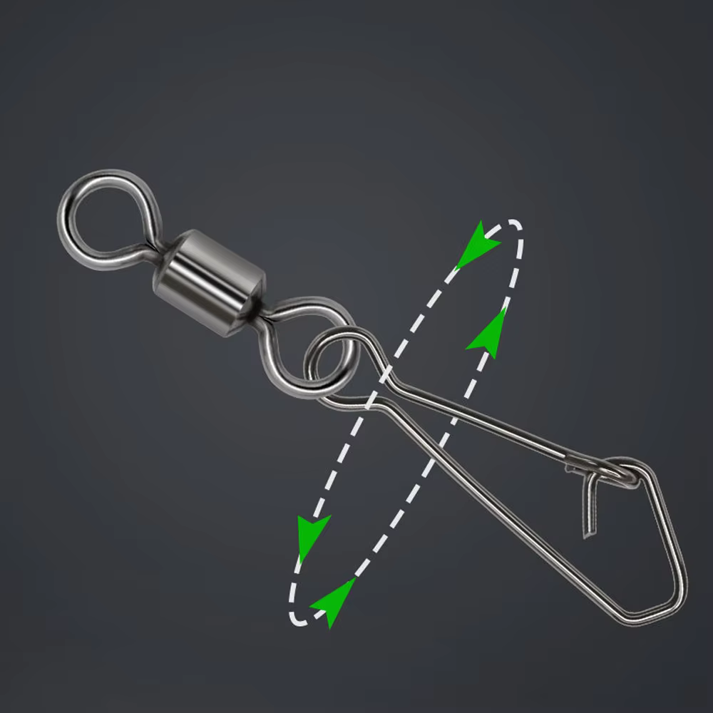 Conector Giratorio DNDYUJU Acero Inoxidable – Snap Swivel para Señuelo - imagen 4