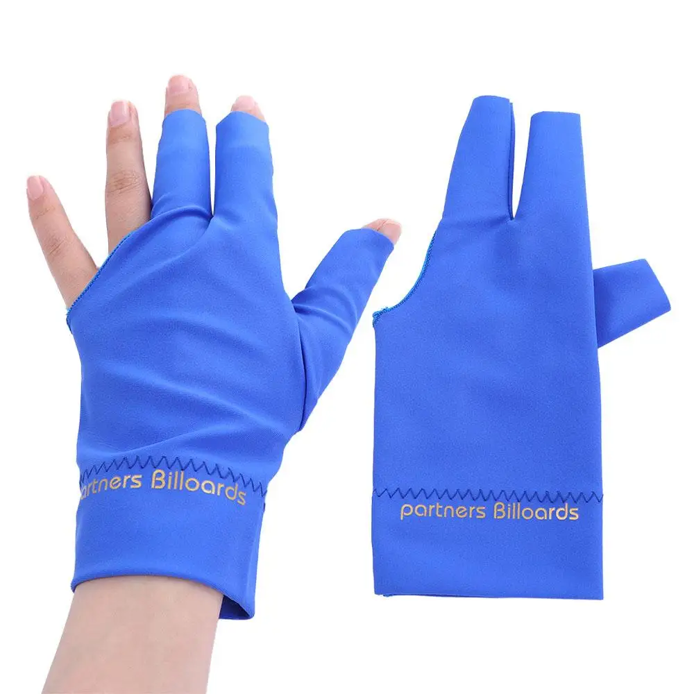 Guantes de billar con dedos separados antideslizantes mano izquierda