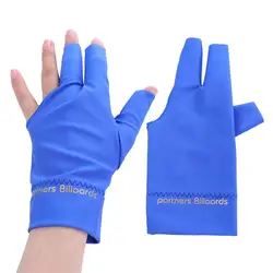 Guantes de billar con dedos separados antideslizantes mano izquierda