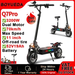 Patinete eléctrico BOYUEDA Q7Pro motor dual y neumático todoterreno silencioso