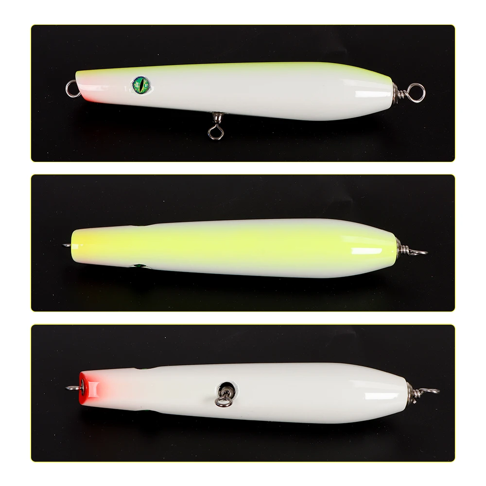 TOLU NEW Popper de madera para pesca de superficie, cebo duro - imagen 5