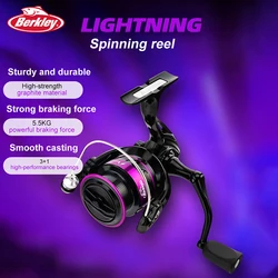 Carrete Berkley Mini Spinning – Metal, Lanzamiento Largo, 5.1:1