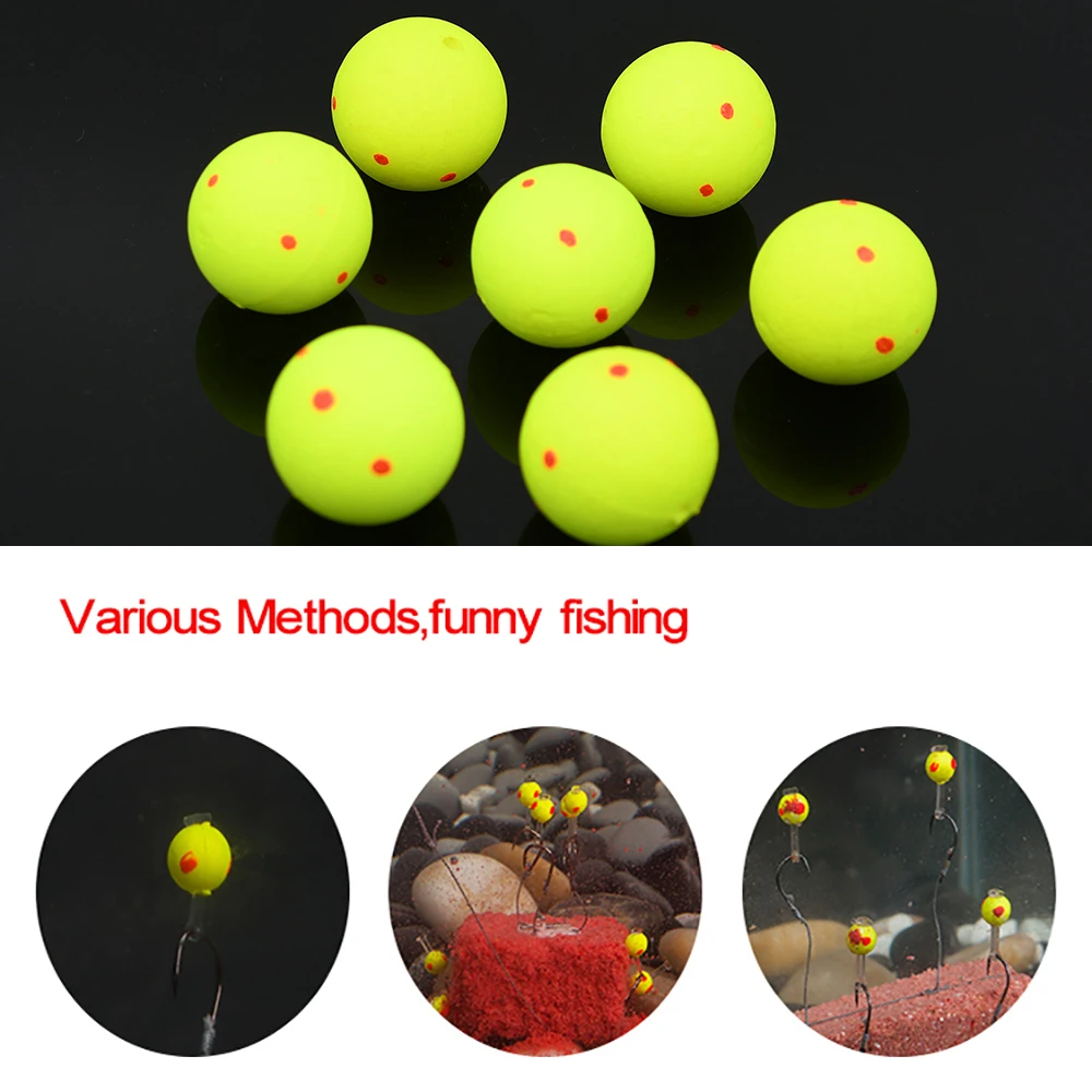 Flotadores EPS ultraligeros – Color amarillo para pesca - imagen 5