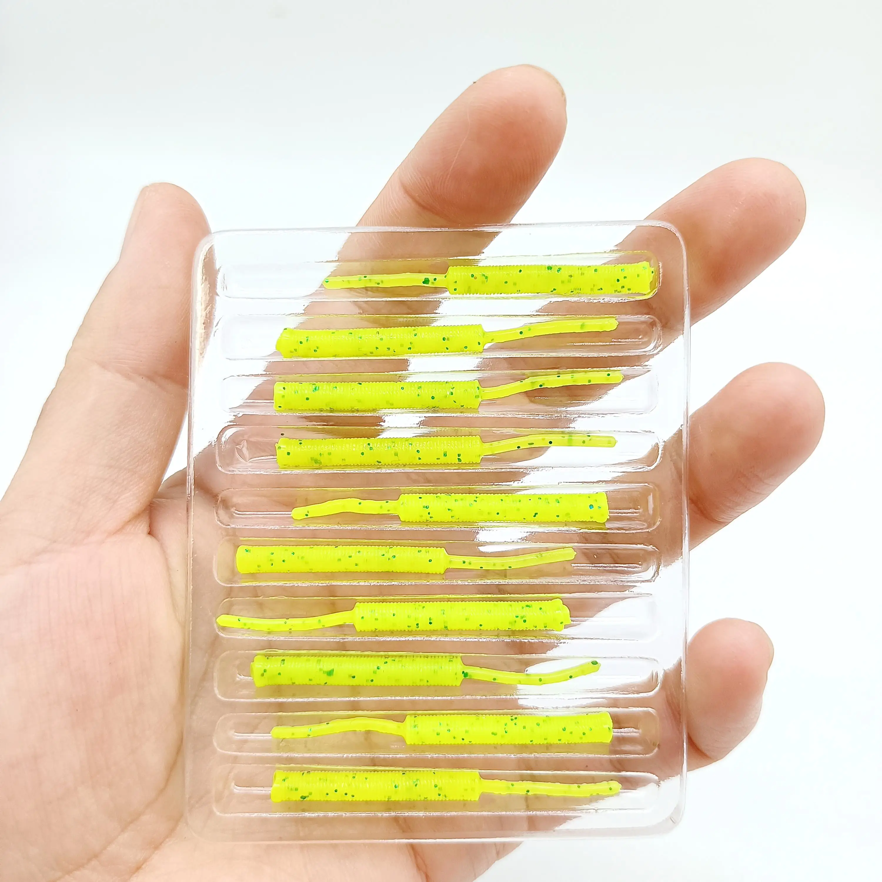 Duoduoyu Mini Vinilos Flotantes TPR – Wobblers para pesca de lubina