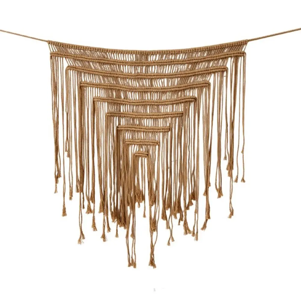 Cinturón boho con flecos y borlas de malla tipo bikini - imagen 4