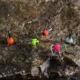 Anzuelos triple para pesca en hielo de acero carbono alto con púas - imagen 2
