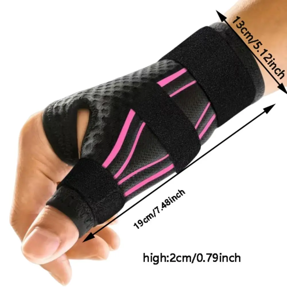 Soporte ergonómico de pulgar en uso