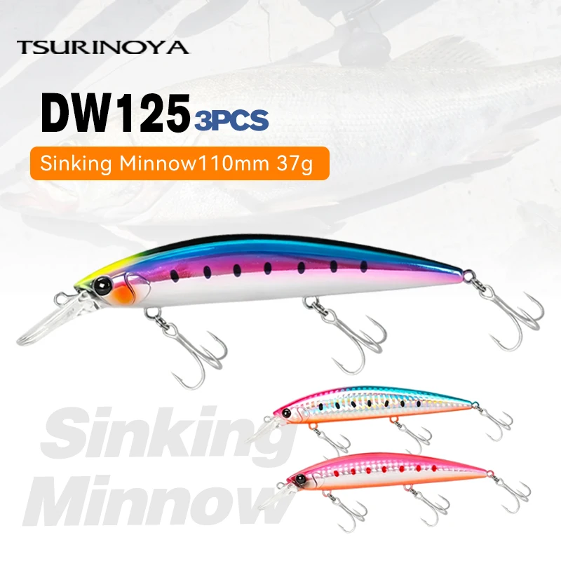TSURINOYA WIZARD 110S Señuelo Minnow de lance ultralargo mar - imagen 5