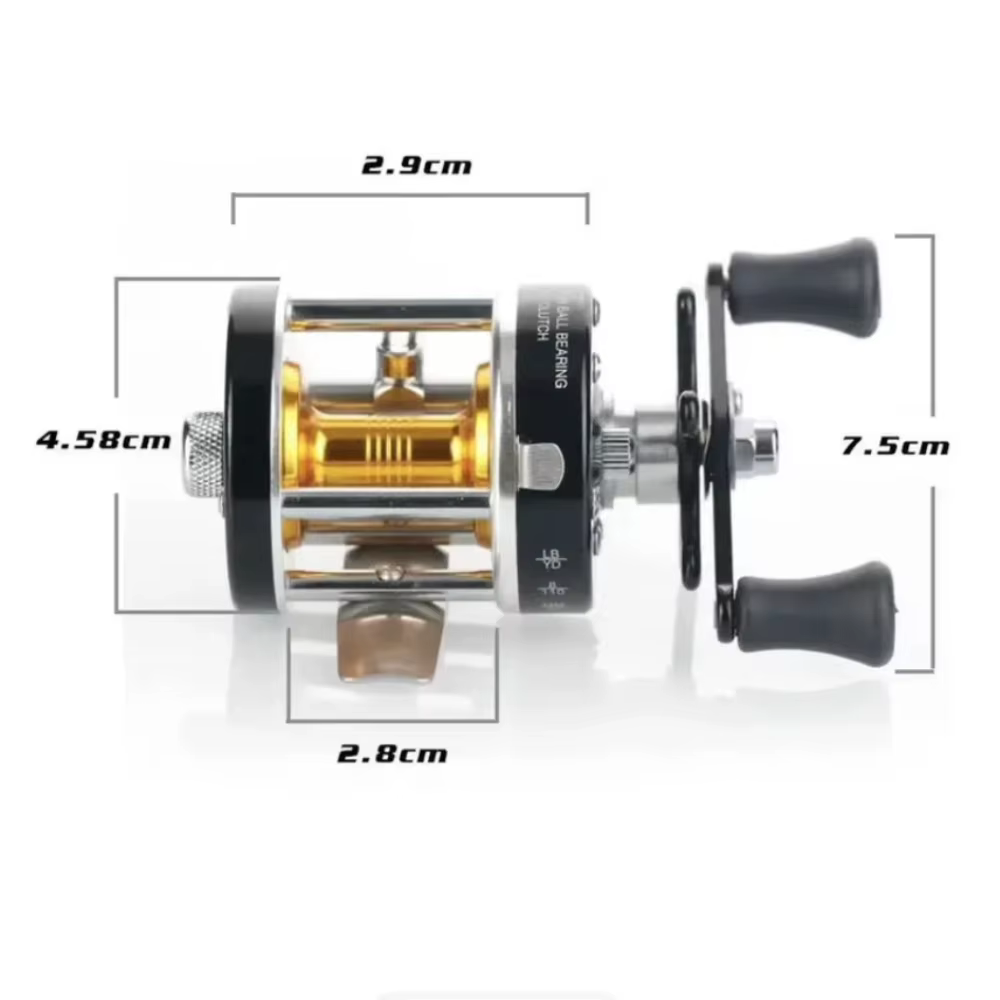 Carrete baitcasting metálico para señuelos pequeños - imagen 2