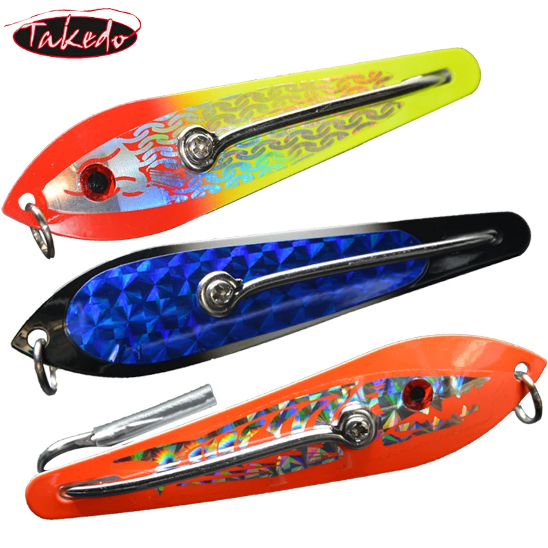 TAKEDO Señuelo Jigging JY56 Cuchara Metal – Pesca de Trucha y Lubina