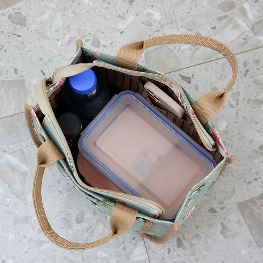 Bolsa térmica impermeable floral gran capacidad para mujer - imagen 3