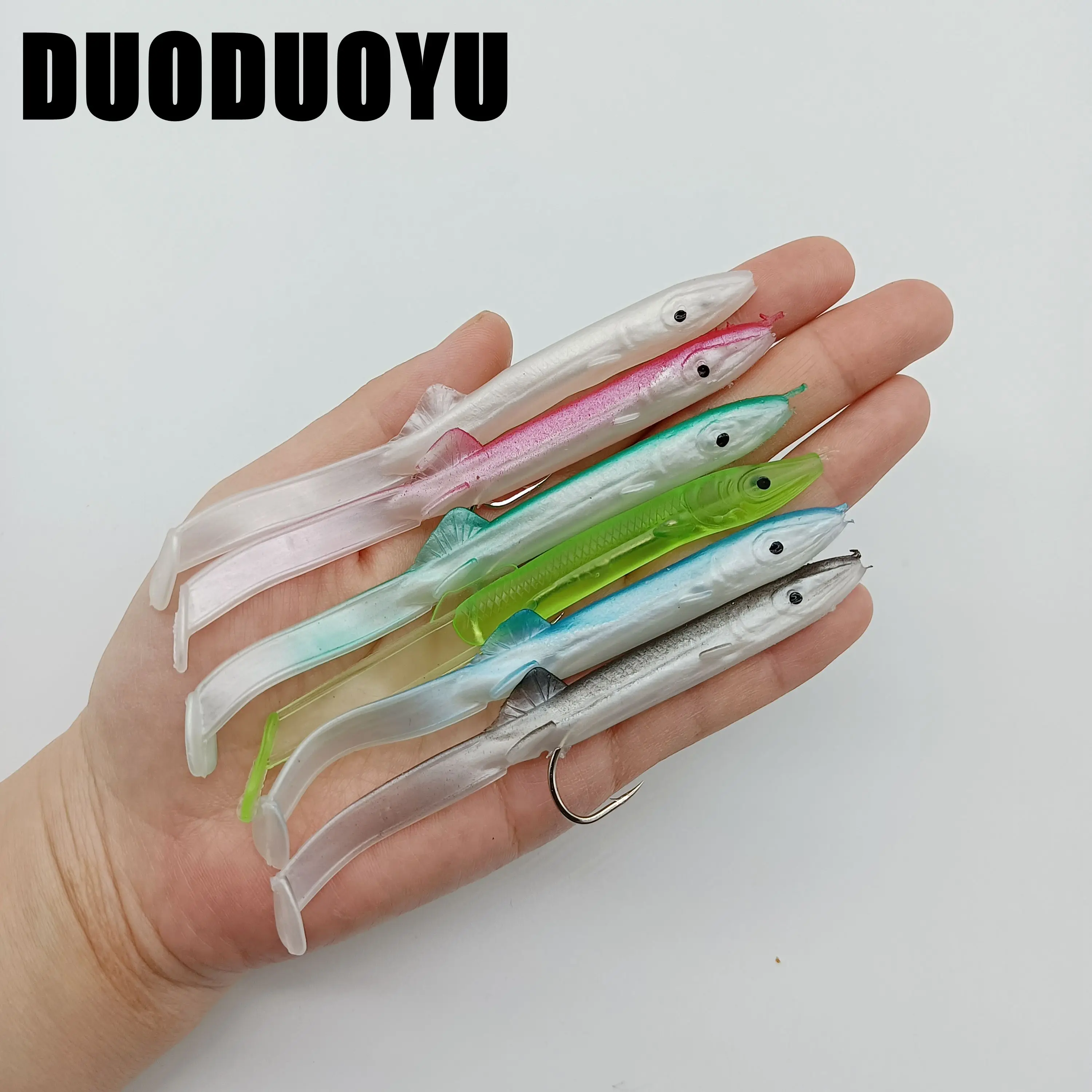 DUODUOYU Señuelo Anguila Shad Vinilo para Lubina Estándar Versátil - imagen 5