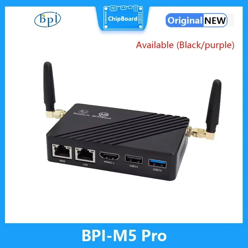 Banana Pi BPI-M5 Pro SBC Rockchip RK3576 con Mali G52 MC3