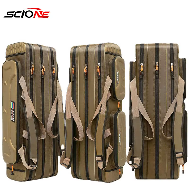 Funda porta caña pescar Oxford impermeable – 3 capas hasta 130 cm