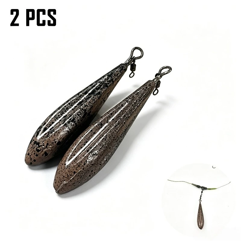 Plomos de pesca lágrima bajo arrastre lámina de sauce lances largos - imagen 5