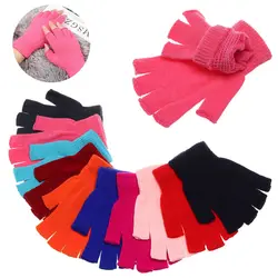 Guantes fingerless de punto para pesca – Invierno térmicos unisex