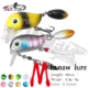 Walk Fish Crankbait de superficie giratorio con brillo para lubina - imagen 5