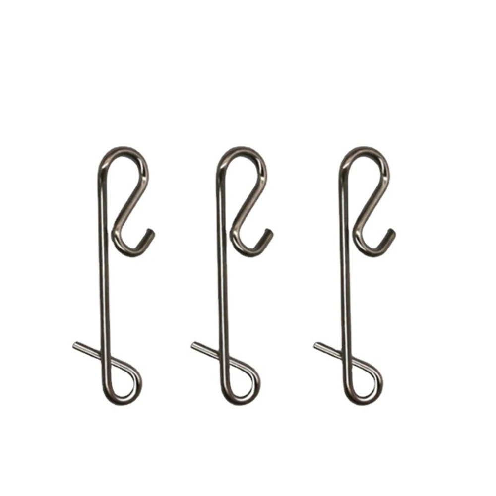 Broches de seguridad con conectores rápidos inox para señuelos - imagen 4
