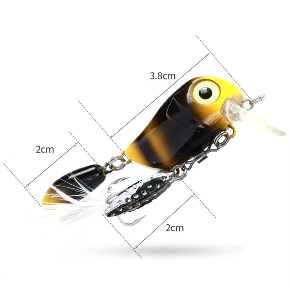 Cucharilla Giratoria de Pesca con Anzuelo Triple - imagen 5