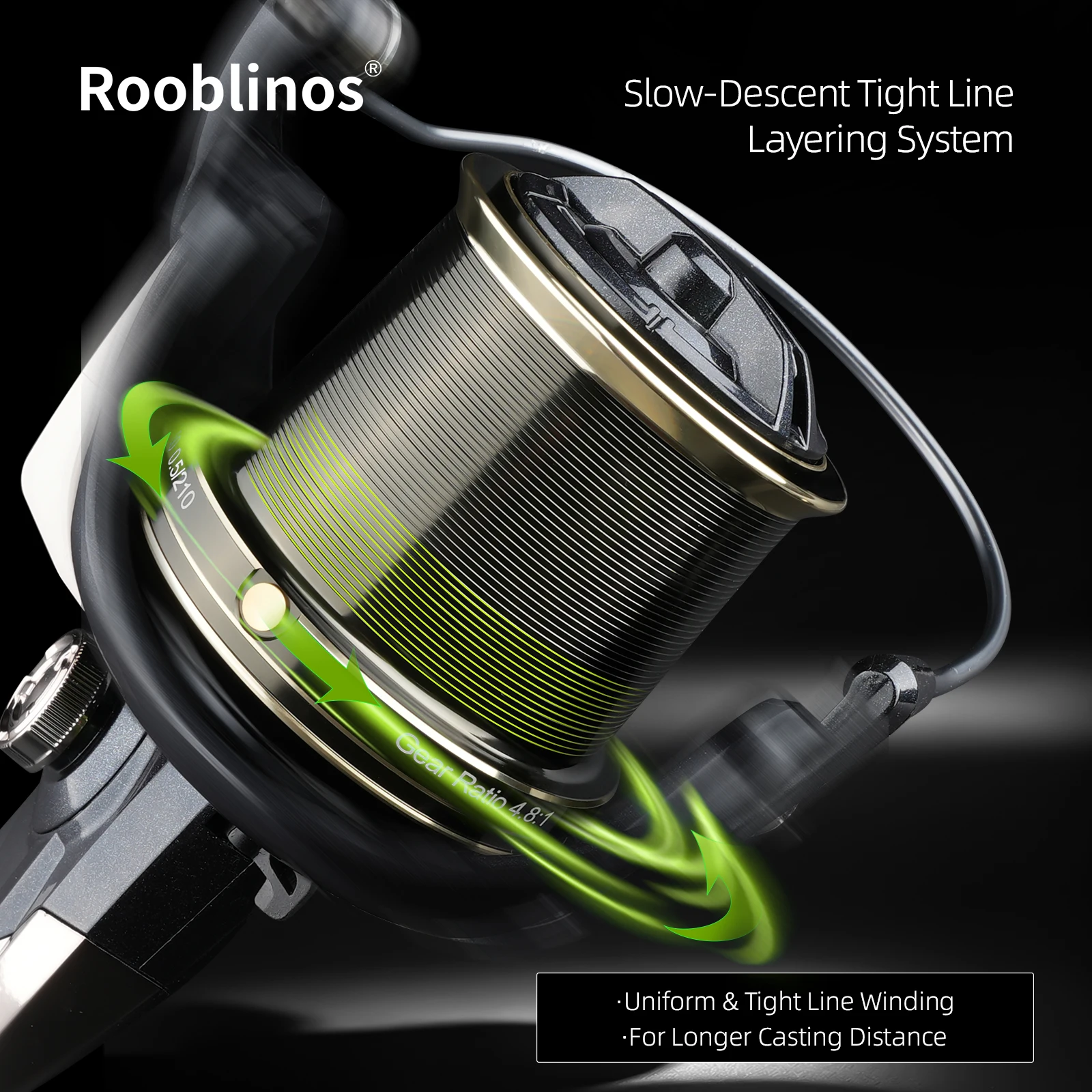 Rooblinos ST Surf Casting surfcasting: freno potente y bobina CNC - imagen 2