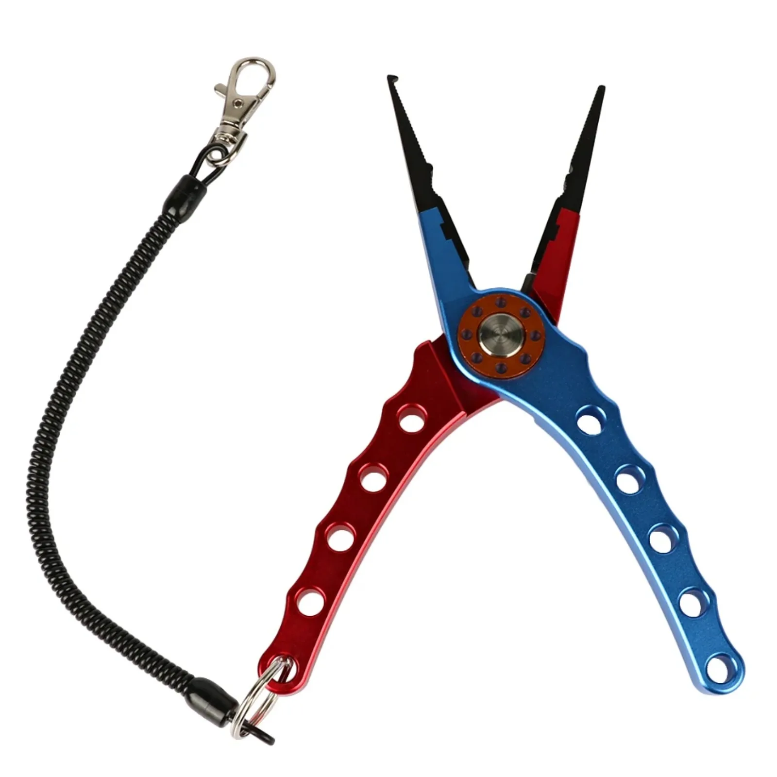 Alicates de pesca de acero con cordón: cortador y abridor para anillas - imagen 5