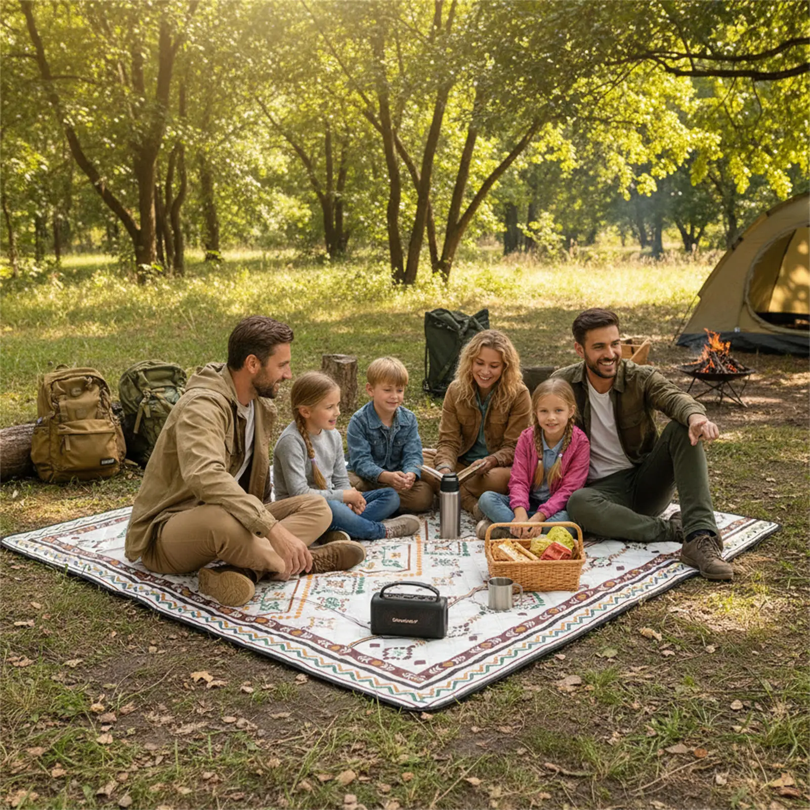 Colchoneta de acampada impermeable plegable de soldadura ultrasónica - imagen 3