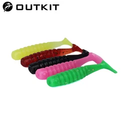 OUTKIT Mini Wobblers de vinilo – Señuelo blando para lubina